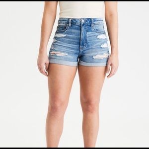 American Eagle curvy hi rise shortie 8